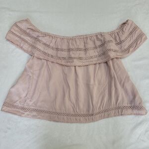 Wilfred Light Pink Off-Shoulder Blouse